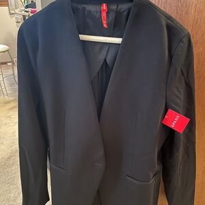 Spanx Black single button blazer Size M